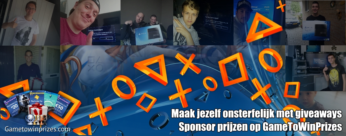 PlayStation games spelen en kans maken op prijzen - Sponsor Gametowinprizes.com