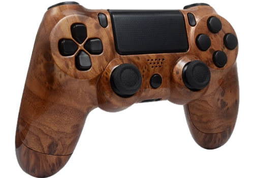 PS4 Luxe hout design custom controller case
